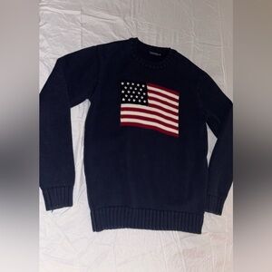 Brandy Melville Dark Blue Sweater with American Flag